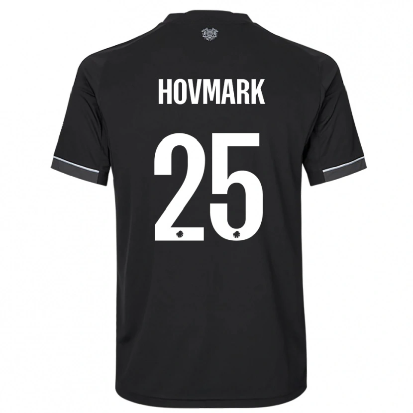 Danxen Herren Maria Hovmark #25 Schwarz Weiß Auswärtstrikot Trikot 2025/26 T-Shirt