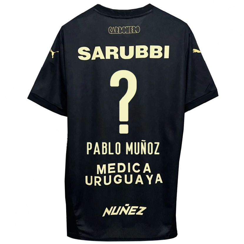 Danxen Herren Juan Pablo Muñoz #0 Schwarz Gold Auswärtstrikot Trikot 2025/26 T-Shirt