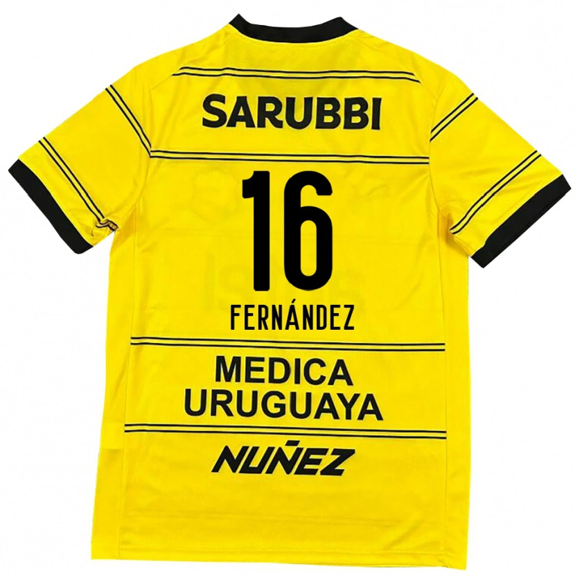 Danxen Herren Adrián Fernández #16 Schwarz Gold Auswärtstrikot Trikot 2025/26 T-Shirt