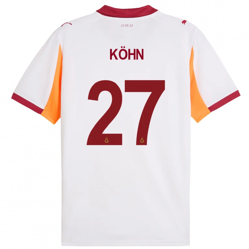 Danxen Herren Derrick Köhn #27 Weiß Rot Auswärtstrikot Trikot 2025/26 T-Shirt