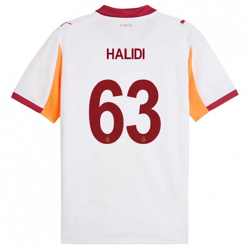 Danxen Herren İsa Halidi #63 Weiß Rot Auswärtstrikot Trikot 2025/26 T-Shirt
