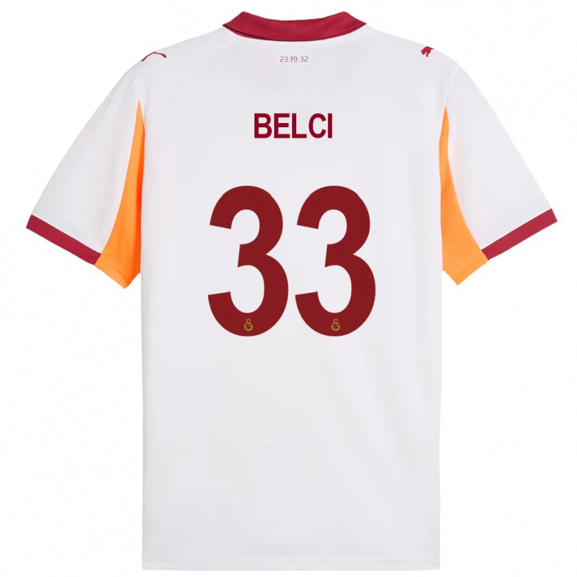 Danxen Herren Çiğdem Belci #33 Weiß Rot Auswärtstrikot Trikot 2025/26 T-Shirt