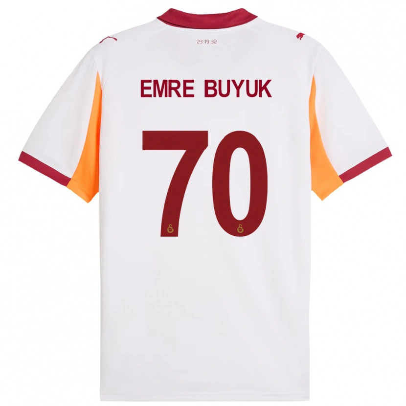 Danxen Herren Enes Emre Büyük #70 Weiß Rot Auswärtstrikot Trikot 2025/26 T-Shirt