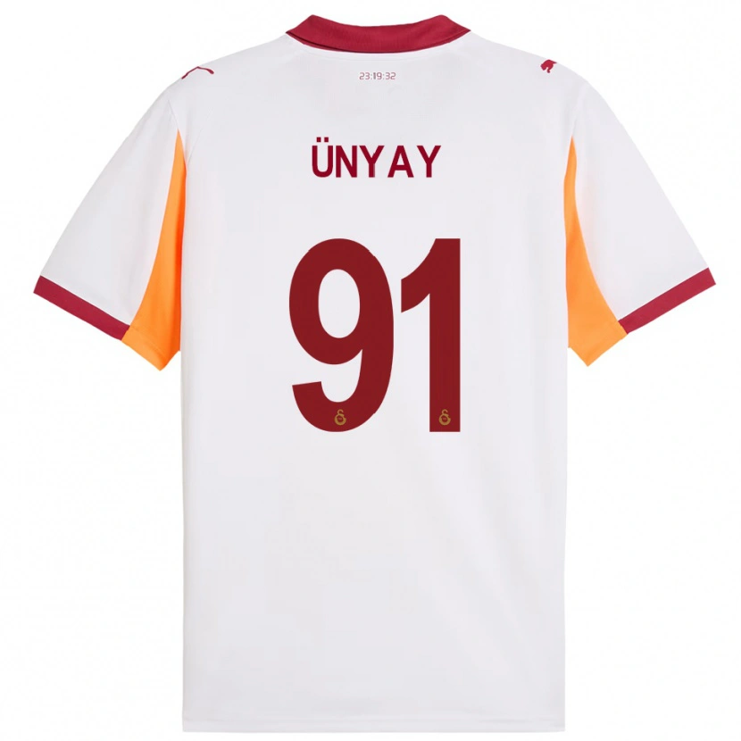 Danxen Herren Arda Ünyay #91 Weiß Rot Auswärtstrikot Trikot 2025/26 T-Shirt
