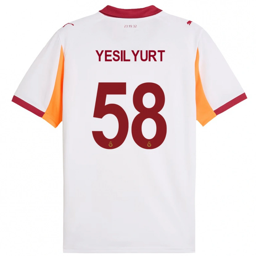 Danxen Herren Ali Yeşilyurt #58 Weiß Rot Auswärtstrikot Trikot 2025/26 T-Shirt