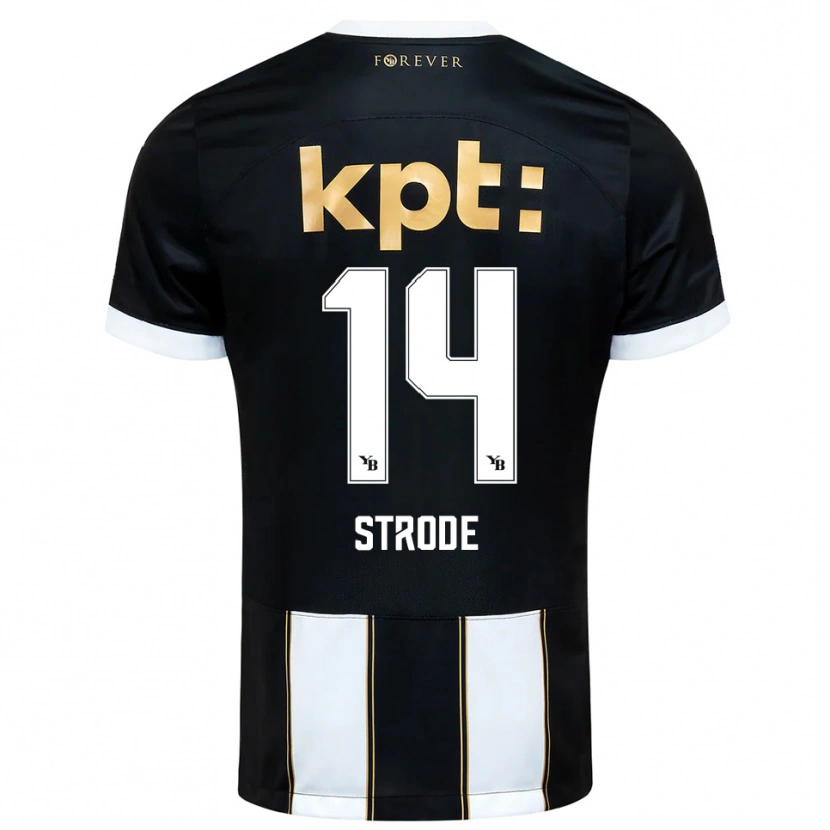 Danxen Herren Courtney Strode #14 Schwarz Weiß Auswärtstrikot Trikot 2025/26 T-Shirt