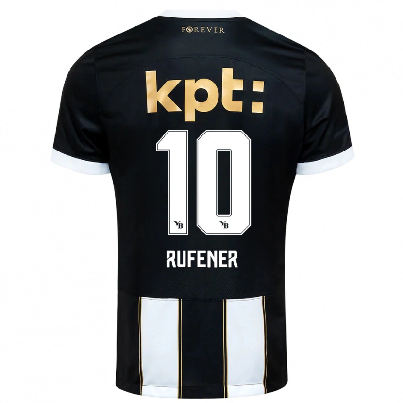 Danxen Herren Elio Rufener #10 Schwarz Weiß Auswärtstrikot Trikot 2025/26 T-Shirt