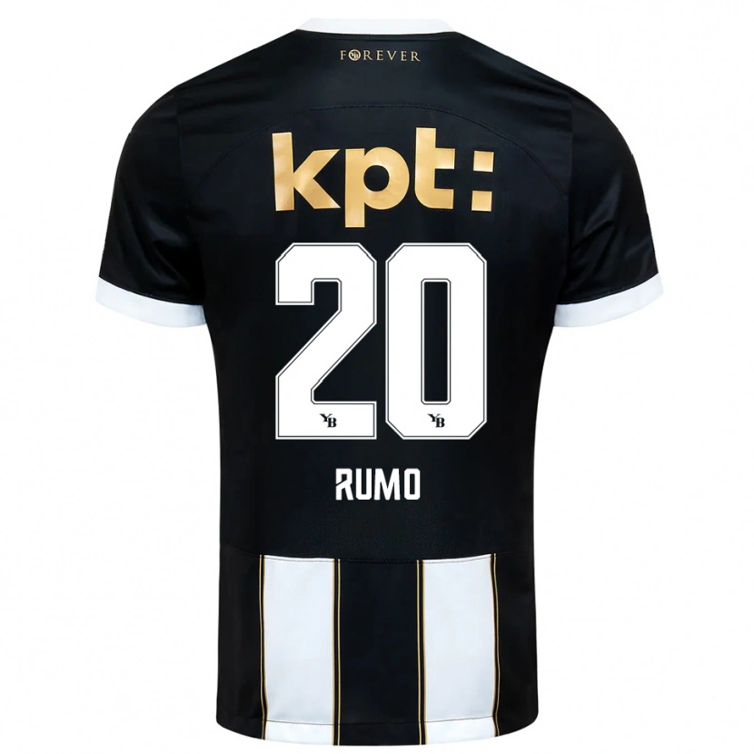 Danxen Herren Loïc Rumo #20 Schwarz Weiß Auswärtstrikot Trikot 2025/26 T-Shirt