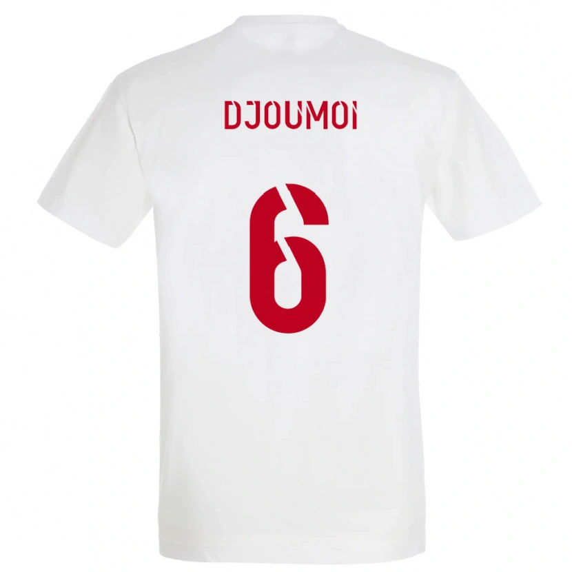 Danxen Herren Mourade Djoumoi #6 Weiß Rot Gelb Auswärtstrikot Trikot 2025/26 T-Shirt