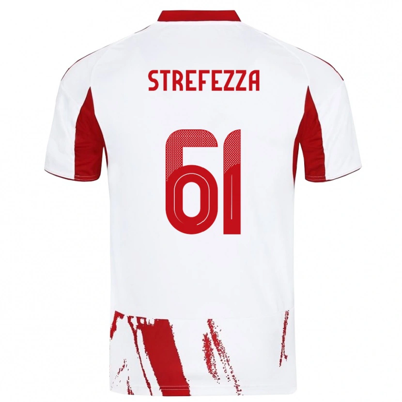 Danxen Herren Gabriel Strefezza #61 Weiß Rot Auswärtstrikot Trikot 2025/26 T-Shirt