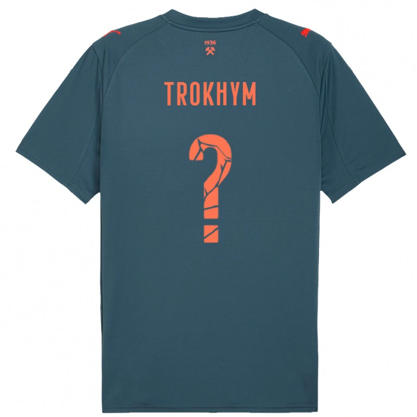 Danxen Herren Arseniy-Tymofiy Trokhym #0 Marineblau Rot Auswärtstrikot Trikot 2025/26 T-Shirt