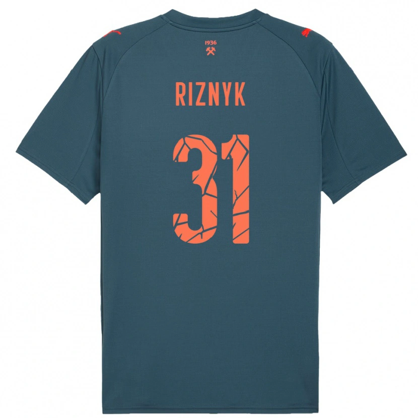 Danxen Herren Dmytro Riznyk #31 Marineblau Rot Auswärtstrikot Trikot 2025/26 T-Shirt