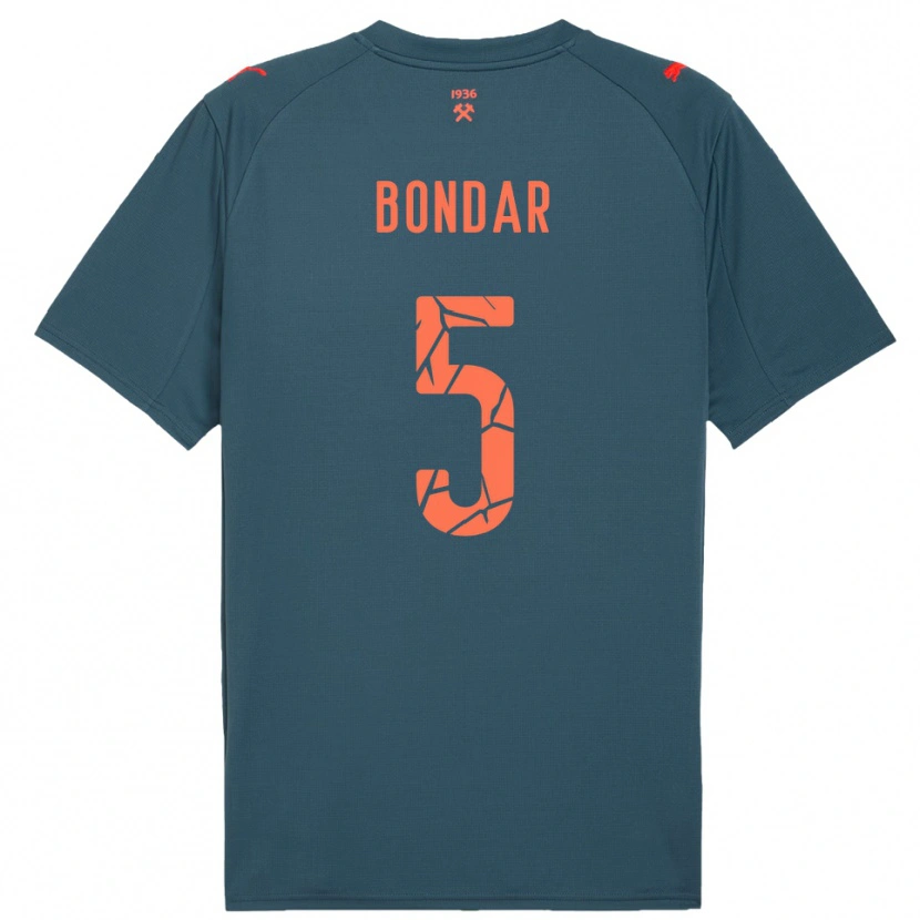 Danxen Herren Valeriy Bondar #5 Marineblau Rot Auswärtstrikot Trikot 2025/26 T-Shirt