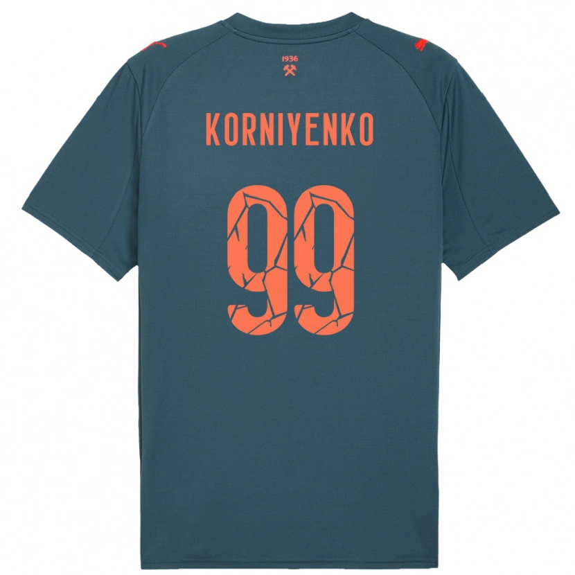 Danxen Herren Viktor Korniyenko #99 Marineblau Rot Auswärtstrikot Trikot 2025/26 T-Shirt