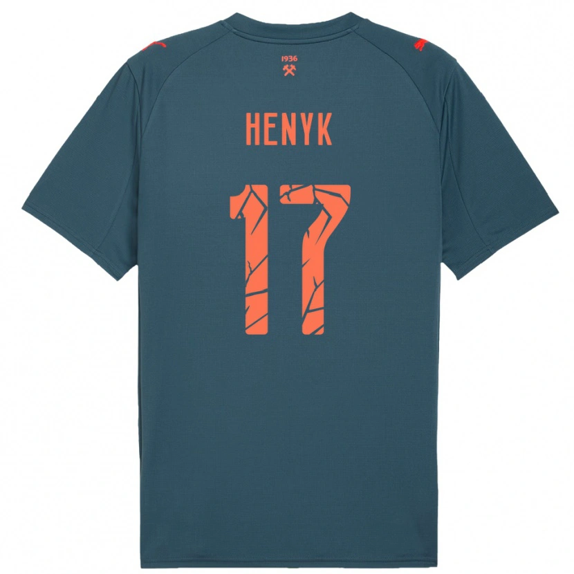 Danxen Herren Oksana Henyk #17 Marineblau Rot Auswärtstrikot Trikot 2025/26 T-Shirt