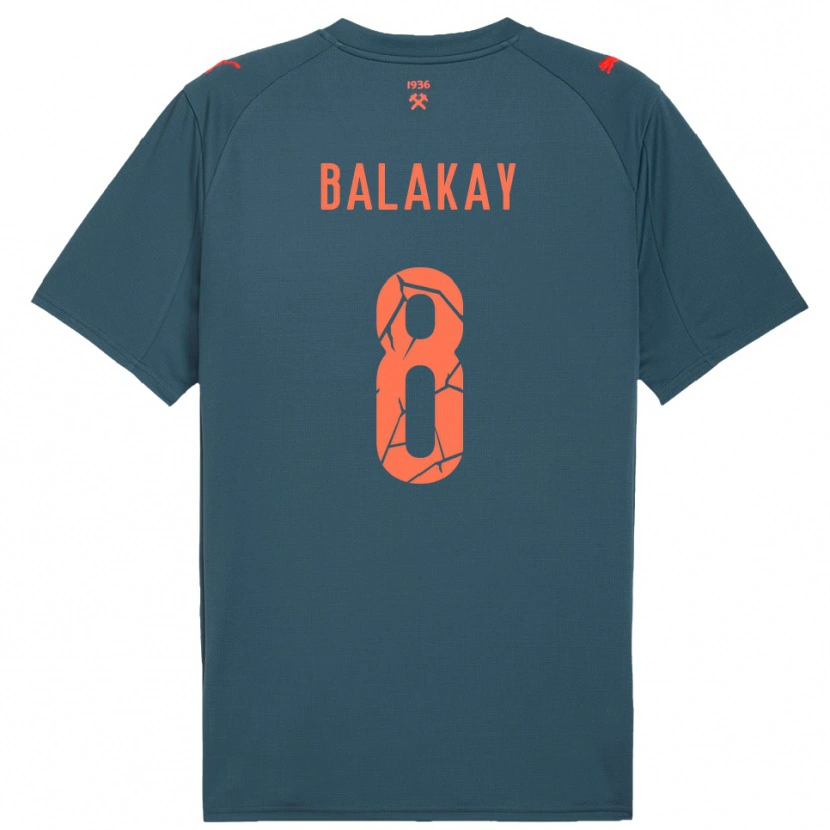 Danxen Herren Oleksandr Balakay #8 Marineblau Rot Auswärtstrikot Trikot 2025/26 T-Shirt