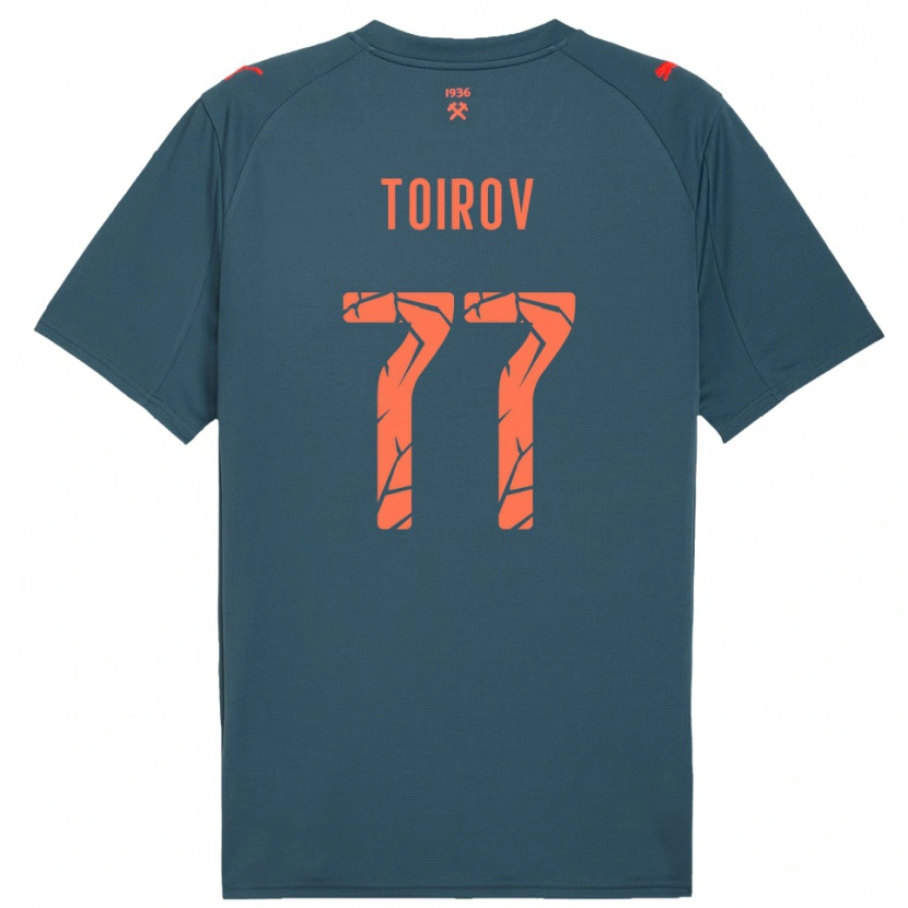Danxen Herren Khusrav Toirov #77 Marineblau Rot Auswärtstrikot Trikot 2025/26 T-Shirt