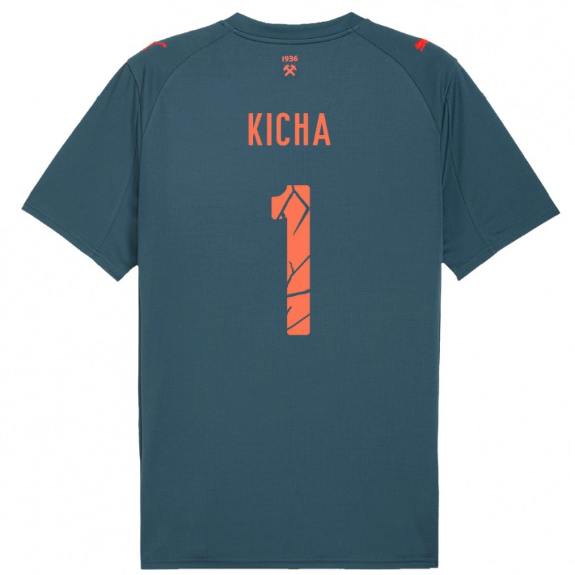 Danxen Herren Tymofiy Kicha #1 Marineblau Rot Auswärtstrikot Trikot 2025/26 T-Shirt