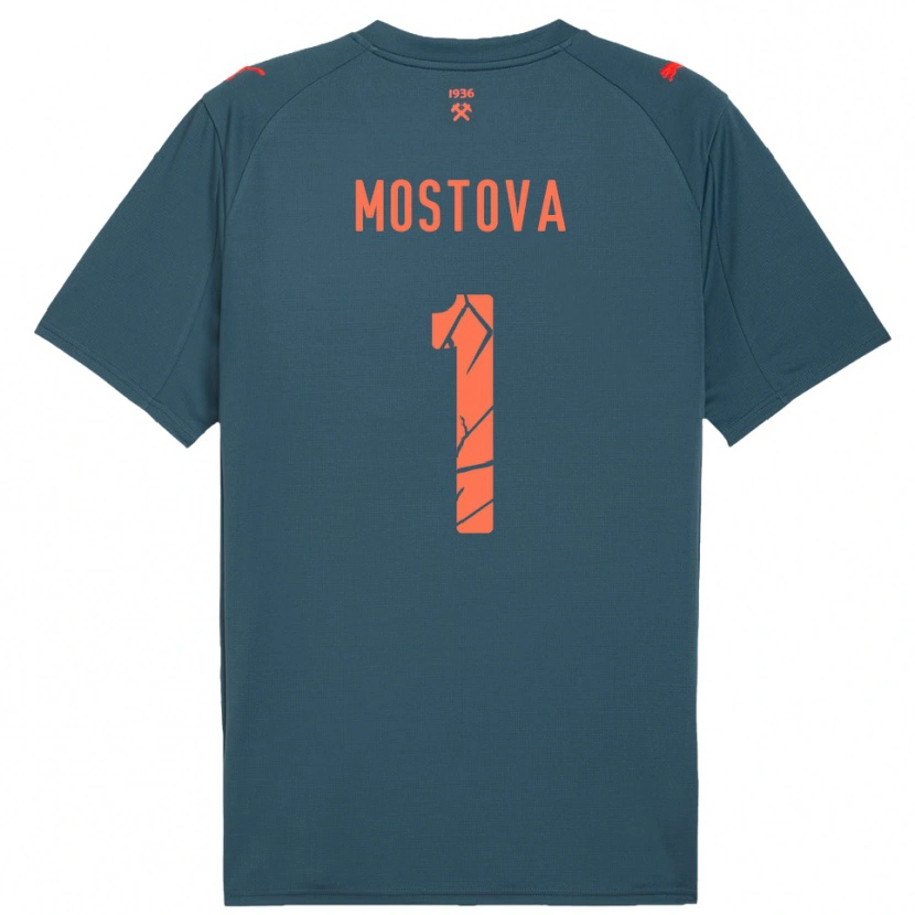 Danxen Herren Inha Mostova #1 Marineblau Rot Auswärtstrikot Trikot 2025/26 T-Shirt