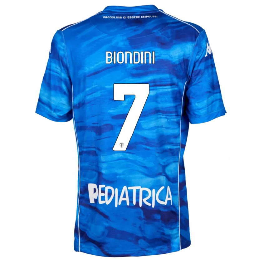 Danxen Damen Edoardo Biondini #7 Blau Weiß Heimtrikot Trikot 2025/26 T-Shirt