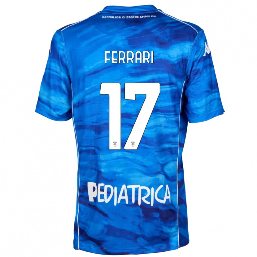 Danxen Damen Romano Ferrari #17 Blau Weiß Heimtrikot Trikot 2025/26 T-Shirt