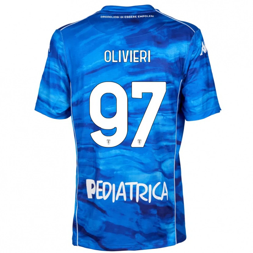 Danxen Damen Alessandro Olivieri #97 Blau Weiß Heimtrikot Trikot 2025/26 T-Shirt