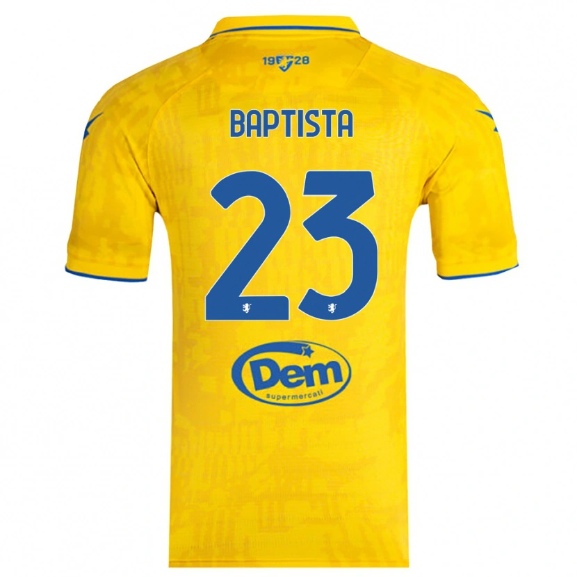 Danxen Damen Viktor Baptista #23 Gelb Blau Heimtrikot Trikot 2025/26 T-Shirt
