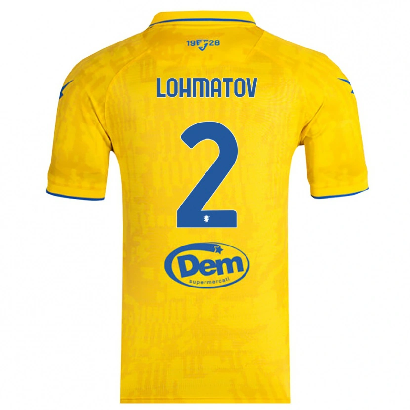 Danxen Damen Aleksandr Lohmatov #2 Gelb Blau Heimtrikot Trikot 2025/26 T-Shirt