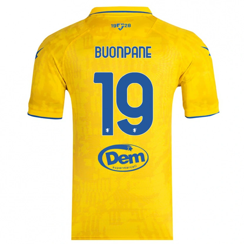 Danxen Damen Davide Buonpane #19 Gelb Blau Heimtrikot Trikot 2025/26 T-Shirt