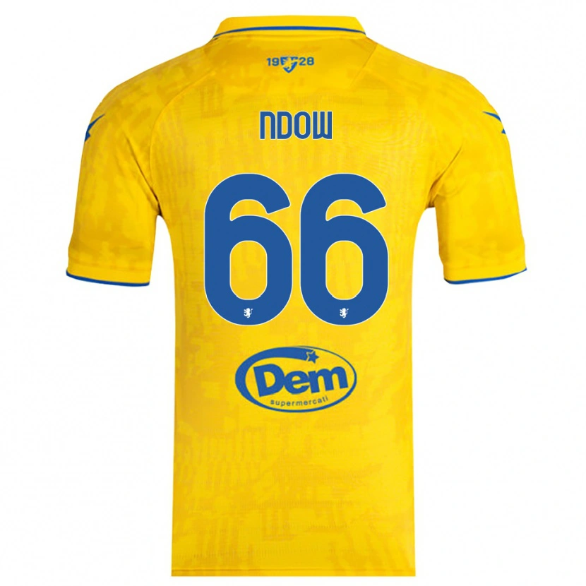 Danxen Damen Abdoulie Ndow #66 Gelb Blau Heimtrikot Trikot 2025/26 T-Shirt