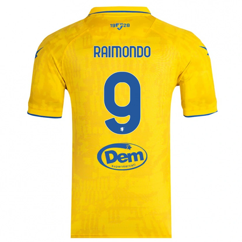 Danxen Damen Antonio Raimondo #9 Gelb Blau Heimtrikot Trikot 2025/26 T-Shirt