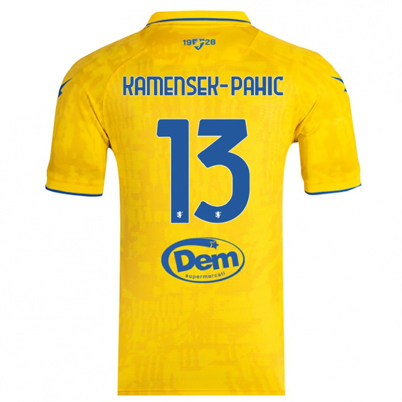 Danxen Damen Matjaz Kamensek-Pahic #13 Gelb Blau Heimtrikot Trikot 2025/26 T-Shirt