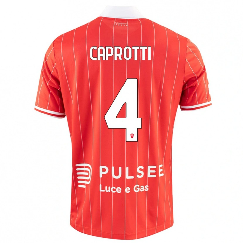 Danxen Damen Carlo Caprotti #4 Rot Weiß Heimtrikot Trikot 2025/26 T-Shirt