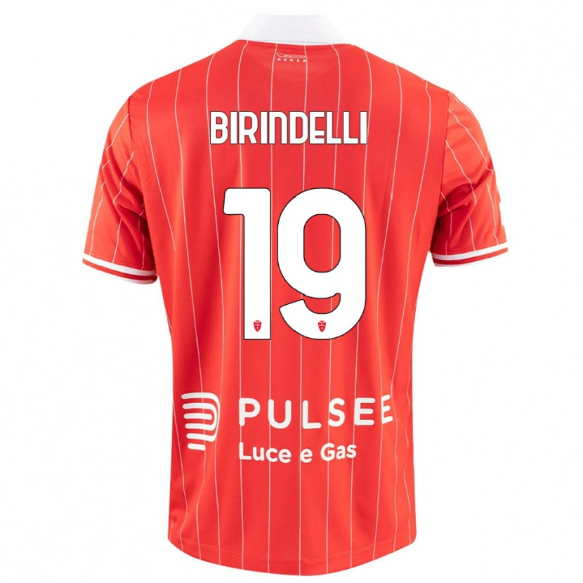 Danxen Damen Samuele Birindelli #19 Rot Weiß Heimtrikot Trikot 2025/26 T-Shirt