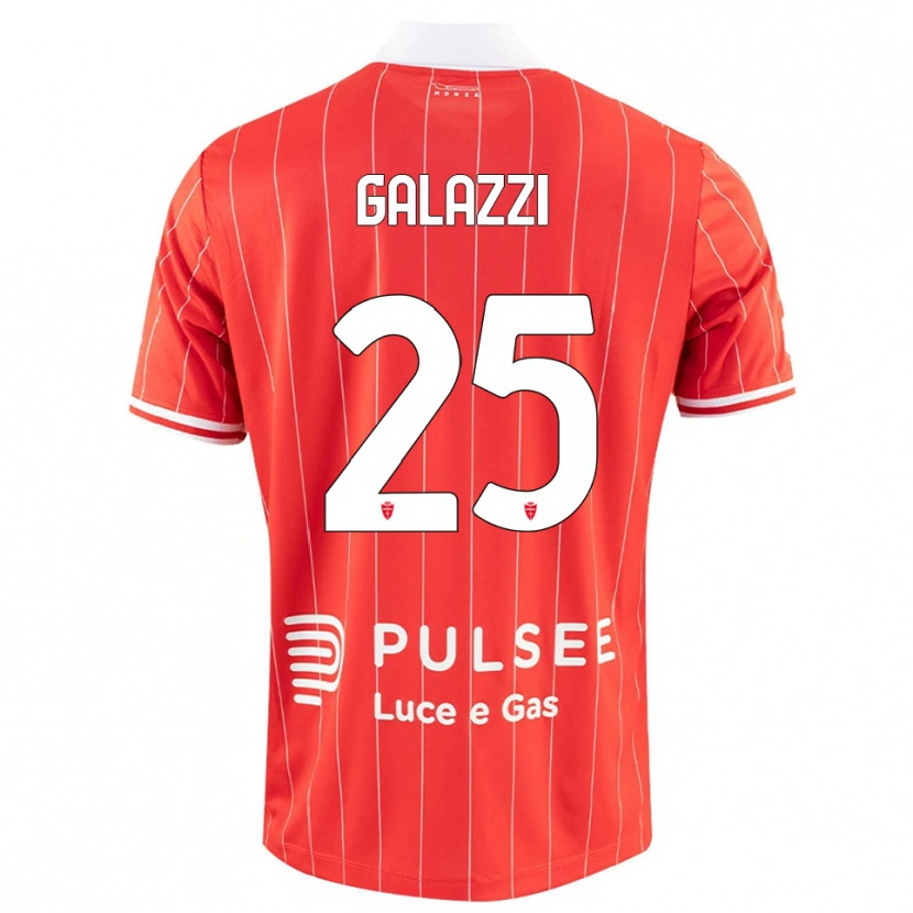 Danxen Damen Nicolas Galazzi #25 Rot Weiß Heimtrikot Trikot 2025/26 T-Shirt