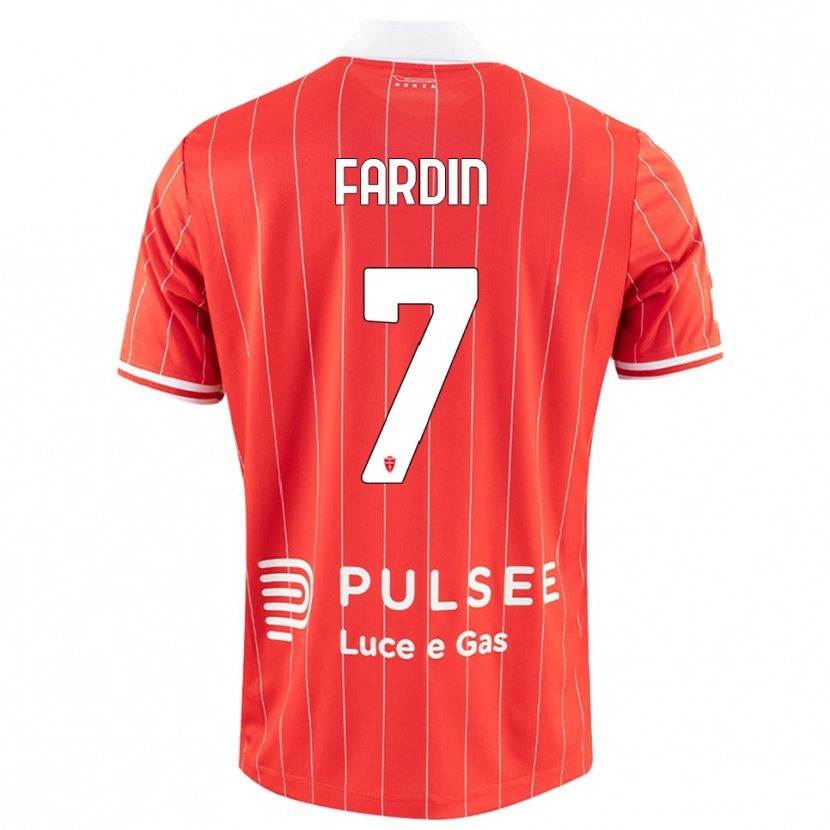 Danxen Damen Giulio Fardin #7 Rot Weiß Heimtrikot Trikot 2025/26 T-Shirt