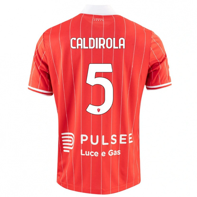 Danxen Damen Luca Caldirola #5 Rot Weiß Heimtrikot Trikot 2025/26 T-Shirt