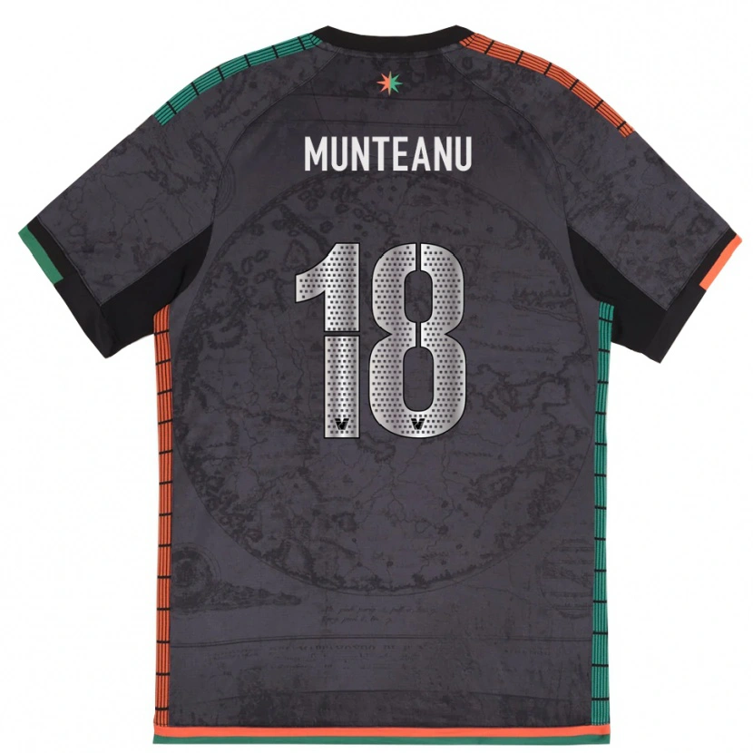 Danxen Damen Denis Munteanu #18 Dunkelgrau Heimtrikot Trikot 2025/26 T-Shirt