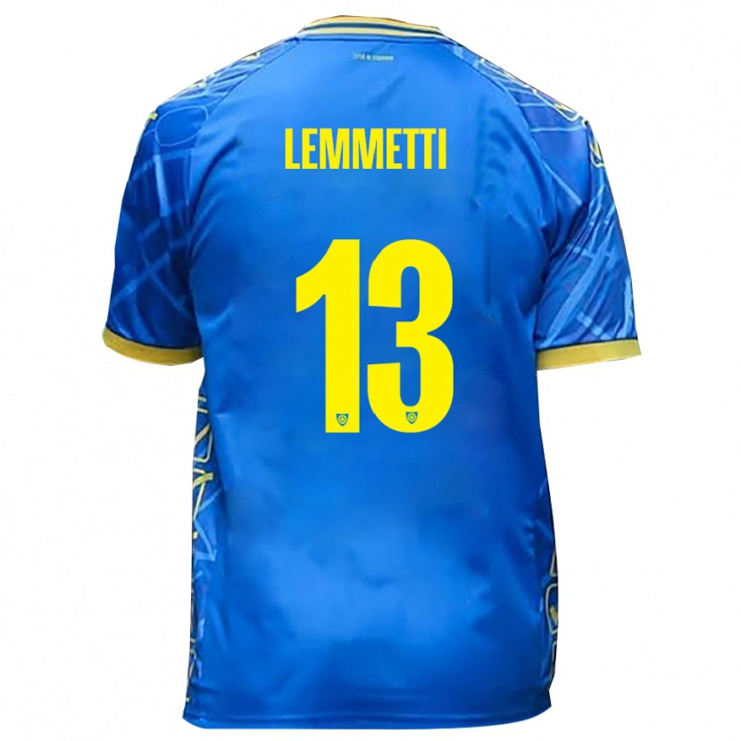 Danxen Damen Tommaso Lemmetti #13 Himmelblau Gelb Heimtrikot Trikot 2025/26 T-Shirt