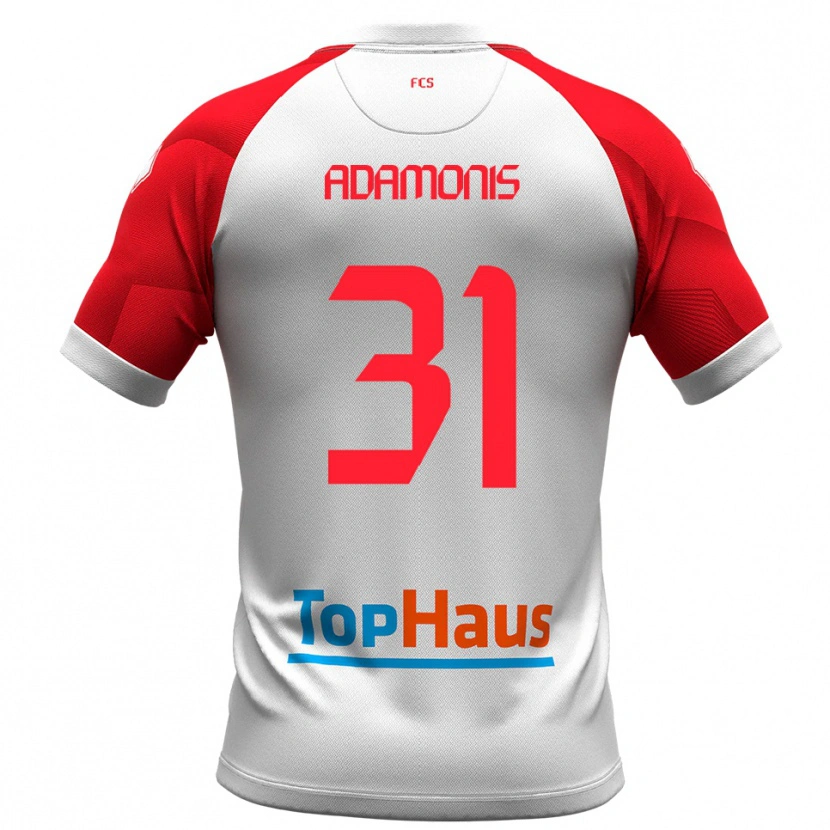 Danxen Damen Marius Adamonis #31 Weiß Rot Heimtrikot Trikot 2025/26 T-Shirt