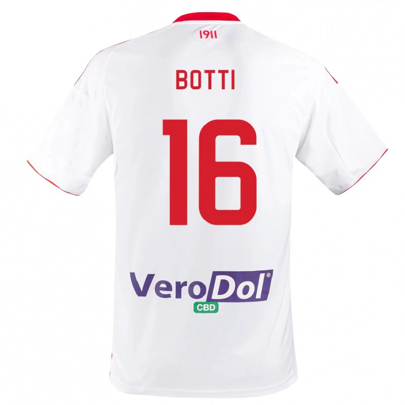 Danxen Damen Federico Botti #16 Weiß Rot Heimtrikot Trikot 2025/26 T-Shirt