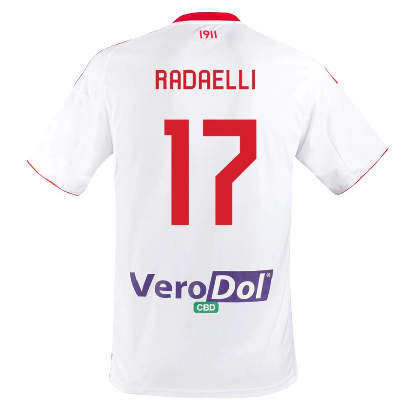 Danxen Damen Nicolò Radaelli #17 Weiß Rot Heimtrikot Trikot 2025/26 T-Shirt