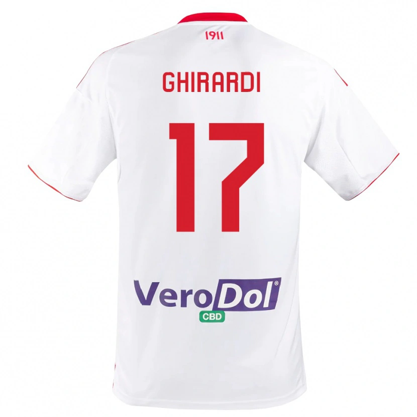 Danxen Damen Andrea Ghirardi #17 Weiß Rot Heimtrikot Trikot 2025/26 T-Shirt