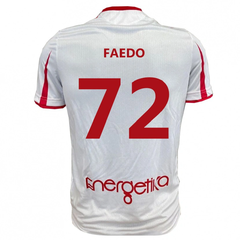Danxen Damen Carlo Faedo #72 Weiß Rot Heimtrikot Trikot 2025/26 T-Shirt