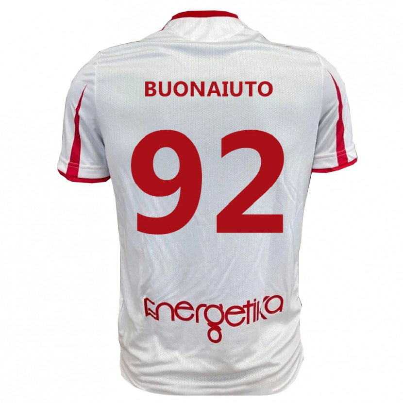 Danxen Damen Cristian Buonaiuto #92 Weiß Rot Heimtrikot Trikot 2025/26 T-Shirt