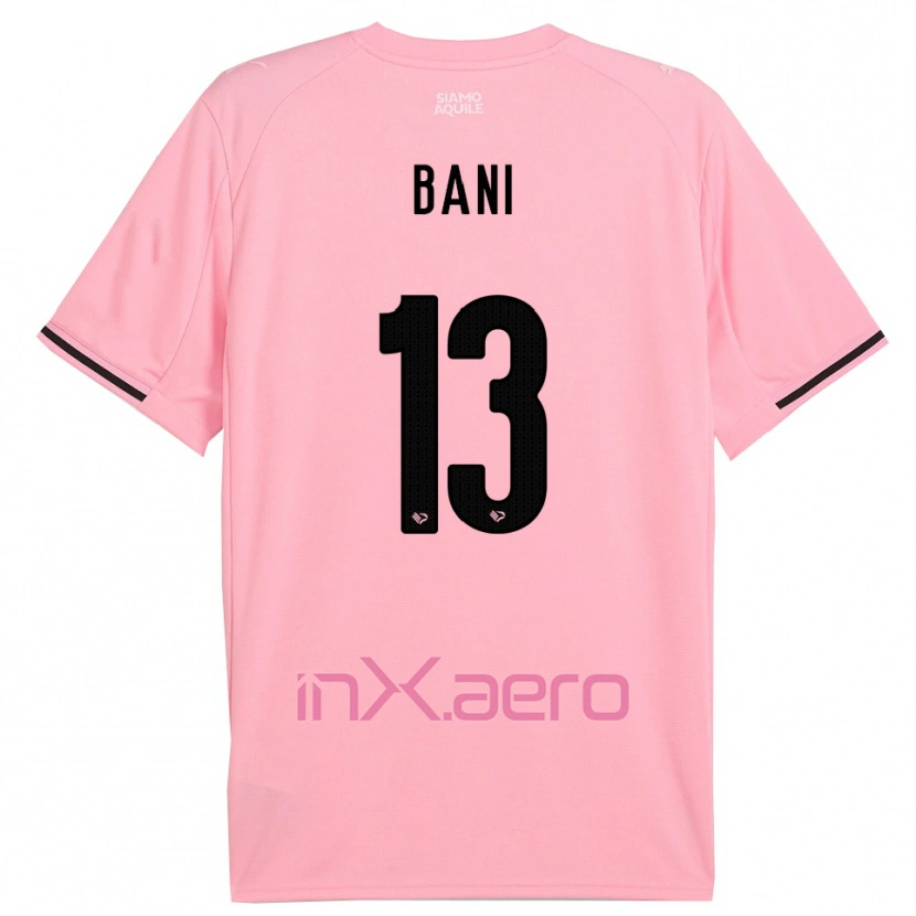 Danxen Damen Mattia Bani #13 Pink Schwarz Heimtrikot Trikot 2025/26 T-Shirt