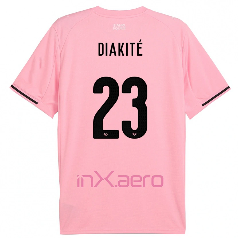 Danxen Damen Salim Diakité #23 Pink Schwarz Heimtrikot Trikot 2025/26 T-Shirt