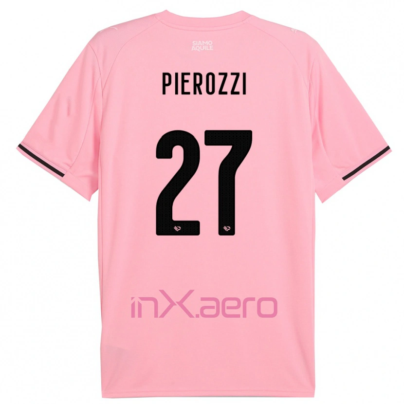 Danxen Damen Niccolò Pierozzi #27 Pink Schwarz Heimtrikot Trikot 2025/26 T-Shirt