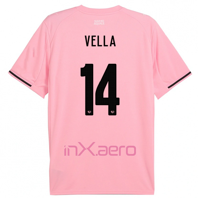Danxen Damen Andreas Vella #14 Pink Schwarz Heimtrikot Trikot 2025/26 T-Shirt