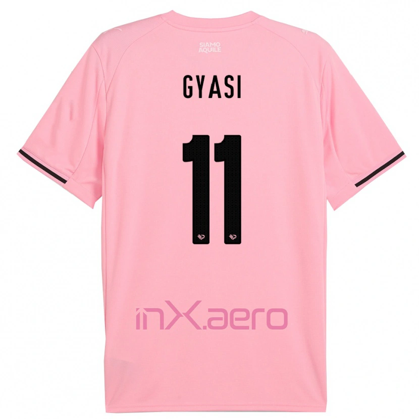 Danxen Damen Emmanuel Gyasi #11 Pink Schwarz Heimtrikot Trikot 2025/26 T-Shirt